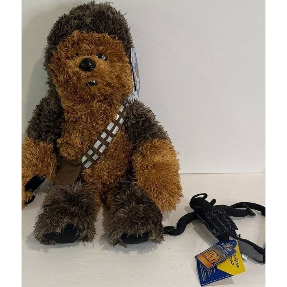 Star Wars Build a Bear Chewbacca Plush Bowcaster New Tags Retired 22"